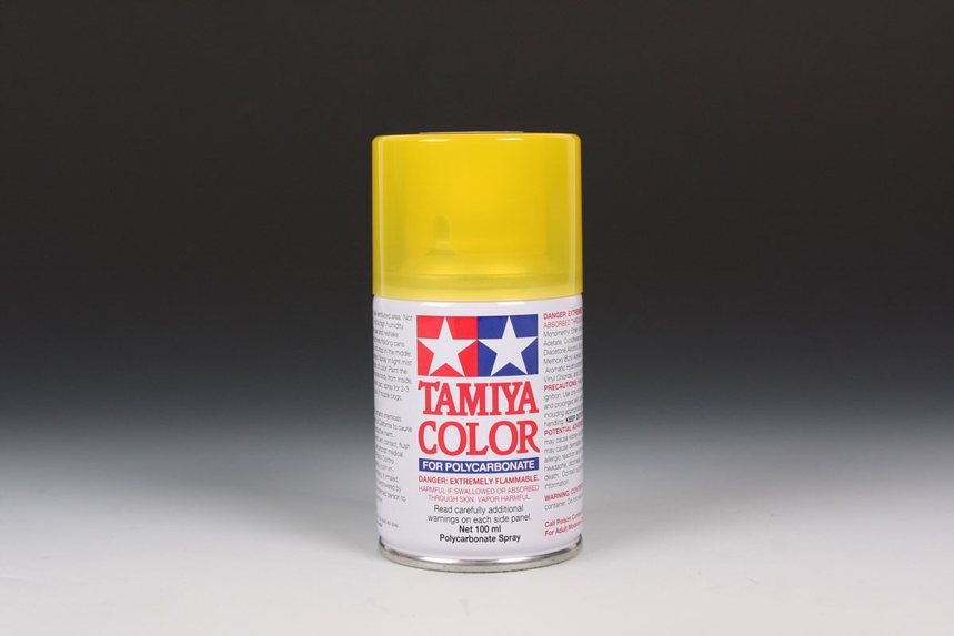 TAMIYA PS-42 TRANSLUCENT YELLOW SPRAY 100ML (for RC cars) - Click Image to Close
