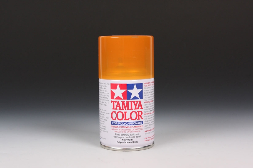 TAMIYA PS-43 TRANSLUCENT ORANGE SPRAY 100ML (for RC cars) - Click Image to Close