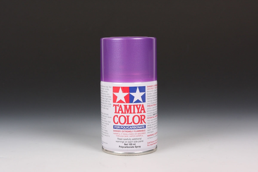 TAMIYA PS-46 IRIDESCENT PURPLE/GREEN SPRAY 100ML (for RC cars) - Click Image to Close