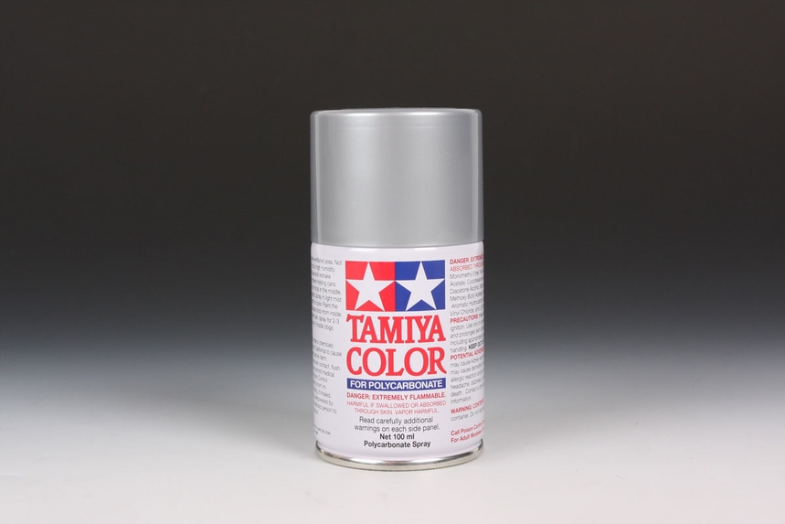 TAMIYA PS-48 SEMI-GLOSS SILVER SPRAY 100ML (for RC cars) - Click Image to Close