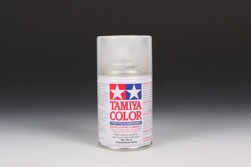 TAMIYA PS-55 FLAT CLEAR SPRAY 100ML (for RC cars) - Click Image to Close