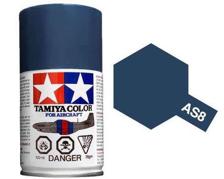 TAMIYA AS-8 NAVY BLUE SPRAY 100ML - Click Image to Close