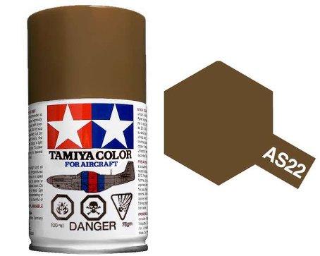 TAMIYA AS-22 DARK EARTH SPRAY 100ML - Click Image to Close