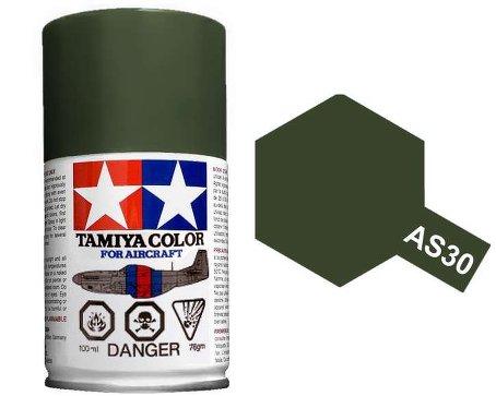 TAMIYA AS-30 DARK GREEN 2 RAF SPRAY 100ML - Click Image to Close