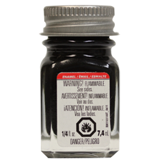 Black - Flat 1/4 oz. Enamel Paint