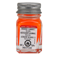 Orange - Fluorescent 1/4 oz. Enamel Paint - Click Image to Close