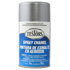 Silver - Metallic 3 oz. Enamel Spray Paint - Click Image to Close