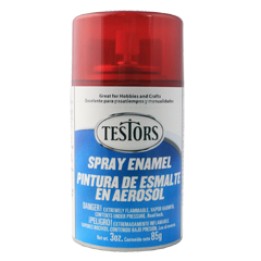 Custom Red - Transparent 3 oz. Enamel Spray Paint - Click Image to Close