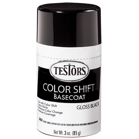 Gloss Black Basecoat 3 oz. Color Shift Aerosols Testors 340912) - Click Image to Close