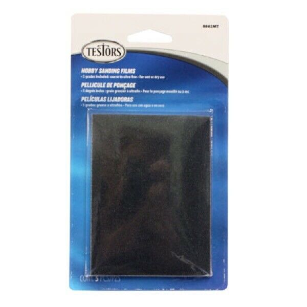 Hobby Sanding Films (5 grades included: coarse to ultra fine) - Click Image to Close