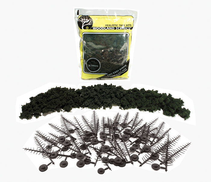 Forest Green Tree Kit - 24/pkg - Click Image to Close