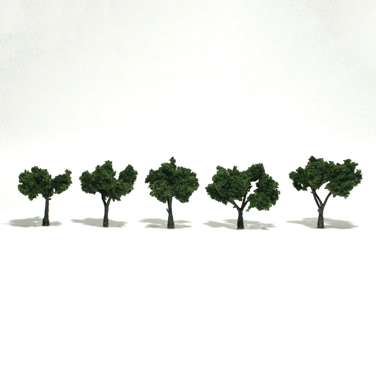 Ready Made Realistic Trees™ Medium Green - 5/pkg 1.25-2 inches - Click Image to Close