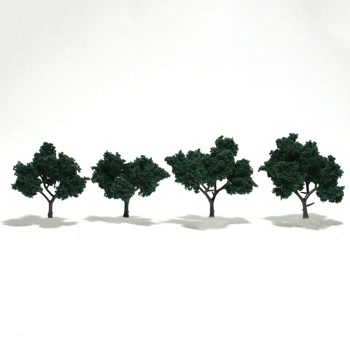 Ready Made Realistic Trees™ Dark Green - 4/pkg 2-3 inches