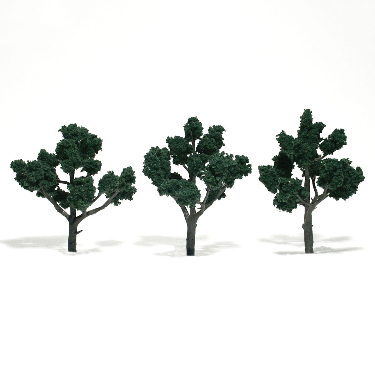 Ready Made Realistic Trees™ Dark Green - 3/pkg 4-5 inches - Click Image to Close