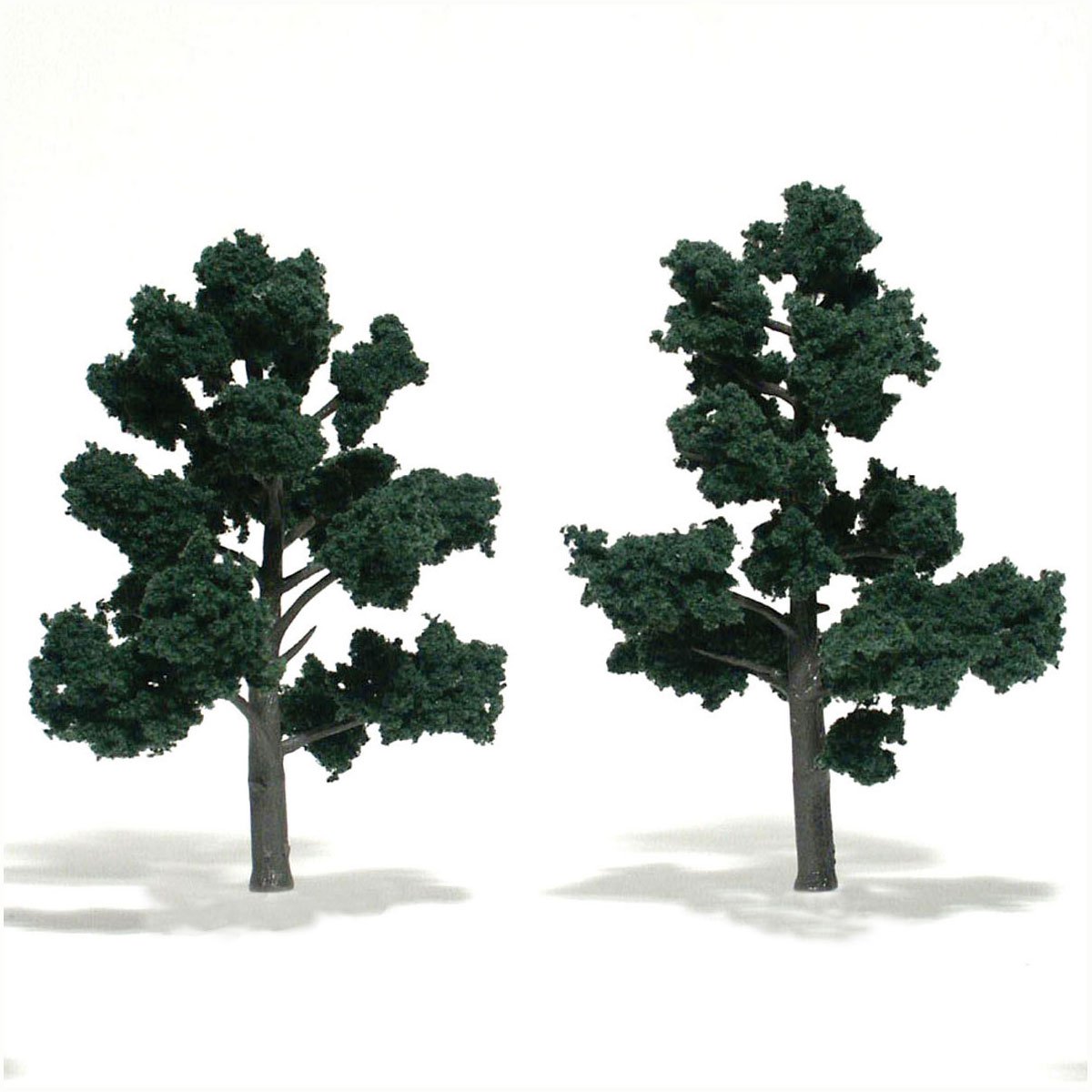 Ready Made Realistic Trees™ Dark Green - 2/pkg 5-6 inches - Click Image to Close