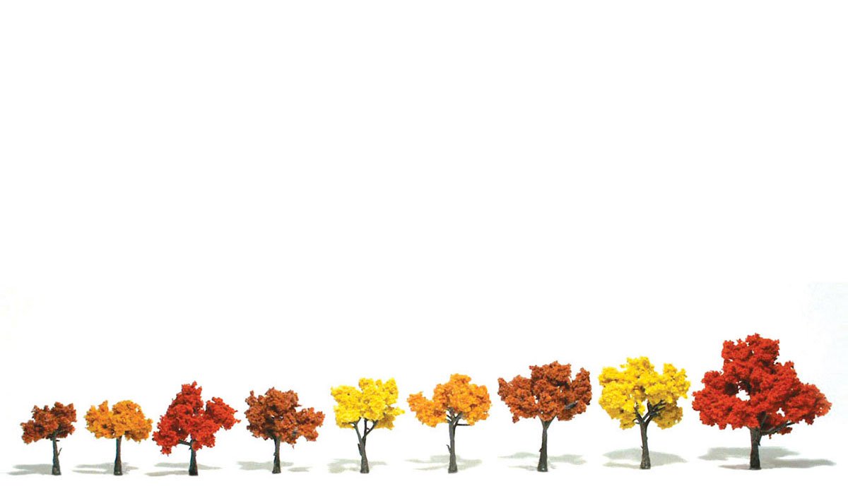 Ready Made Realistic Trees™ Fall Mix - 9/pkg 1.25-3 inches - Click Image to Close