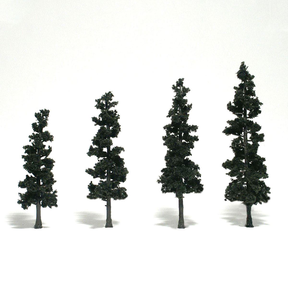 Ready Made Realistic Trees™ Conifer Green - 4/pkg 4-6 inches - Click Image to Close