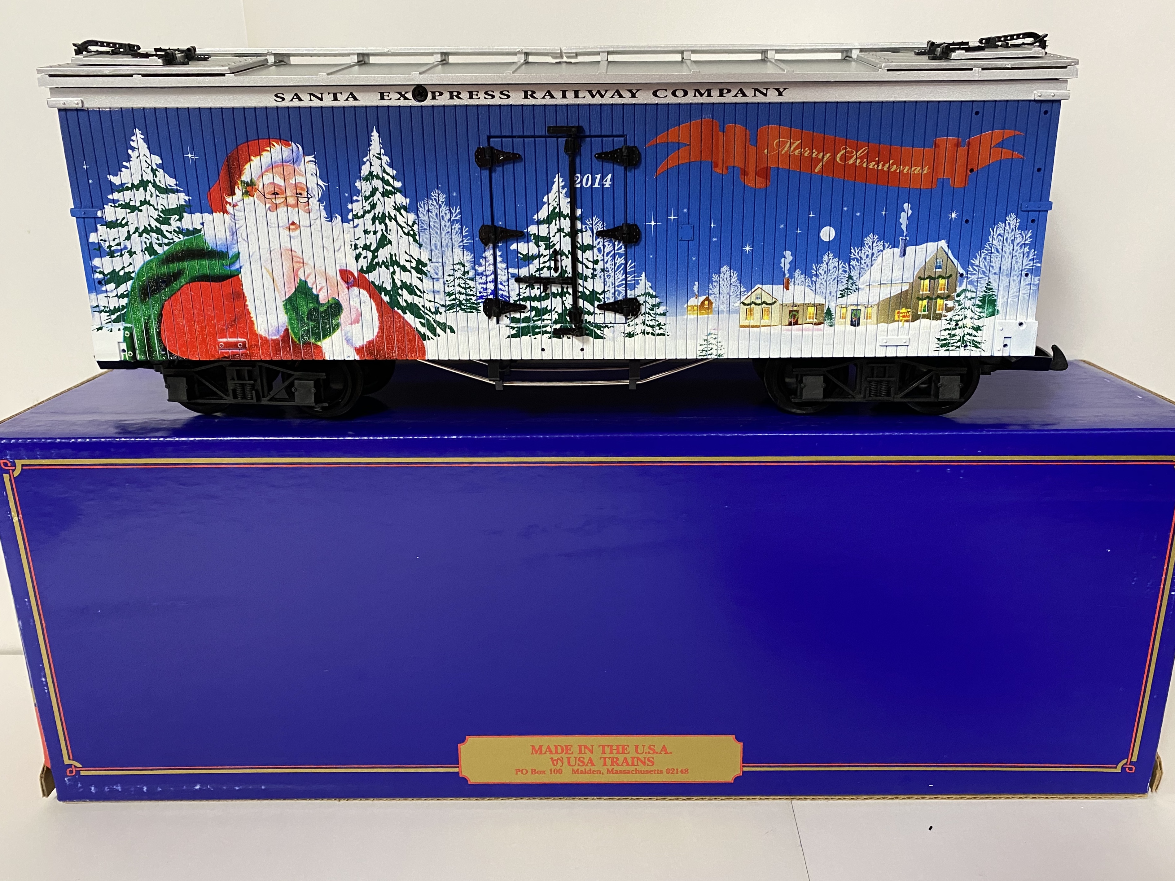 2014 Christmas Reefer (USA Trains 13032) - Click Image to Close