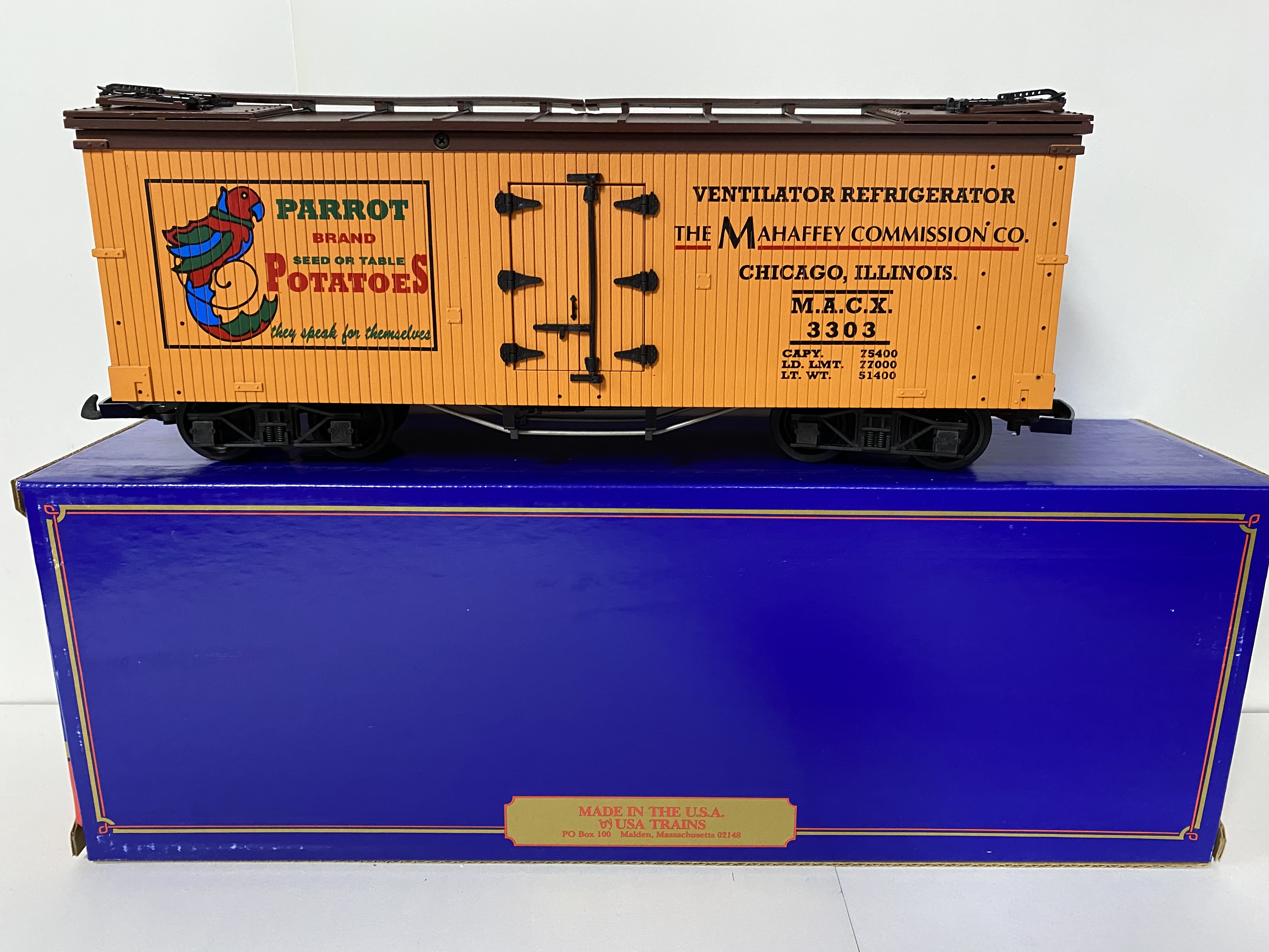 Parrot Potatoes Reefer (USA Trains 16092)