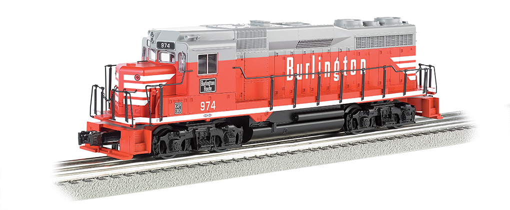 Burlington #974 - GP30 w/ dynamic brake - Click Image to Close