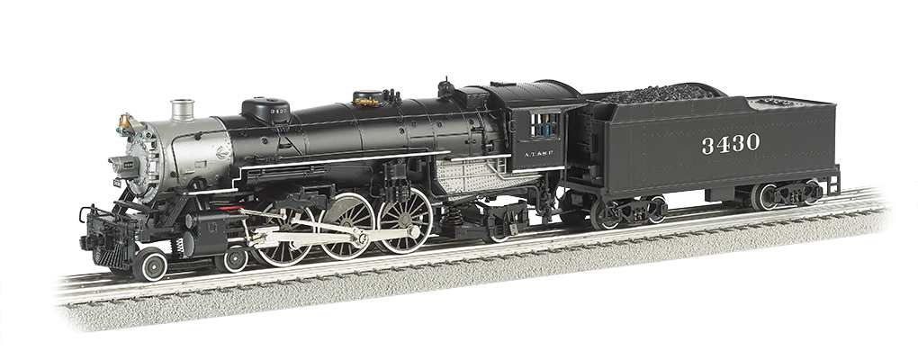 Santa Fe #3430 Semi-Scale 4-6-2 Pacific - Click Image to Close