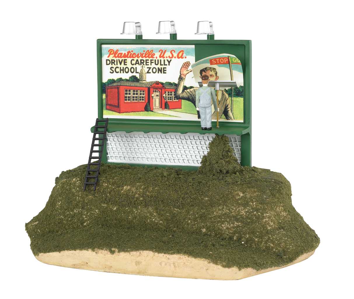 Plasticville School Zone - Operating Billboard (O Scale) - Click Image to Close