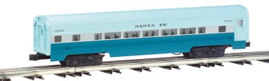 Santa Fe - Blue Goose - 60' Aluminum Streamliners Combine & Dine - Click Image to Close