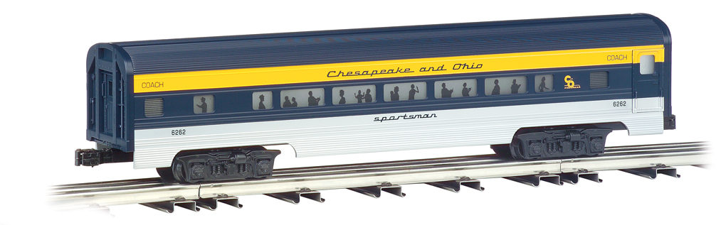 Chesapeake & Ohio® - 60' Aluminum Streamliners 4 Car Set - Click Image to Close