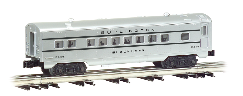 Burlington - O-27 Streamliners 4 Car Set - Click Image to Close