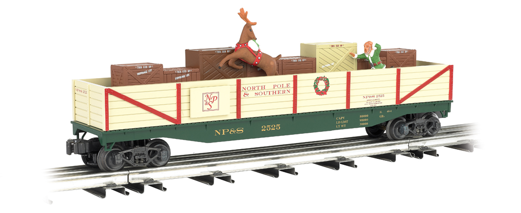 Christmas - Elf & Reindeer - Operating Chase Car - Click Image to Close