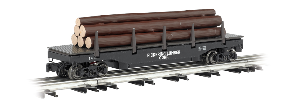 Pickering Lumber Company - Operating Log Dump Car - Click Image to Close