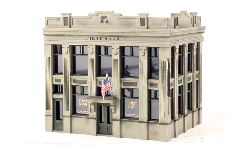 First Bank - HO Scale Kit - Click Image to Close