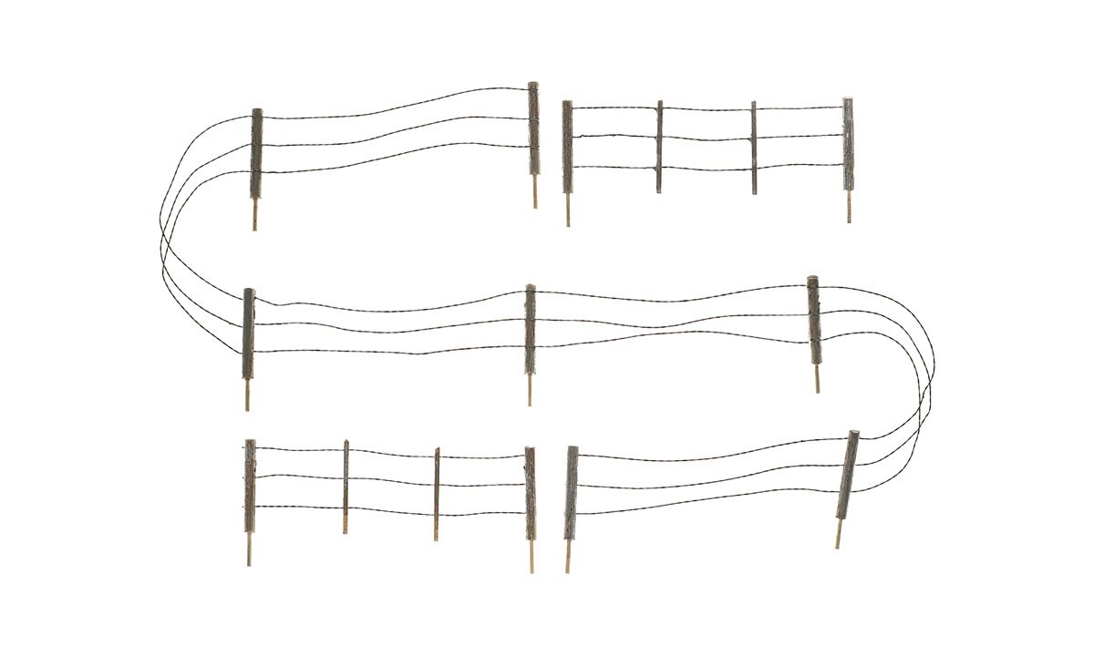 Barbed Wire Fence - N Scale