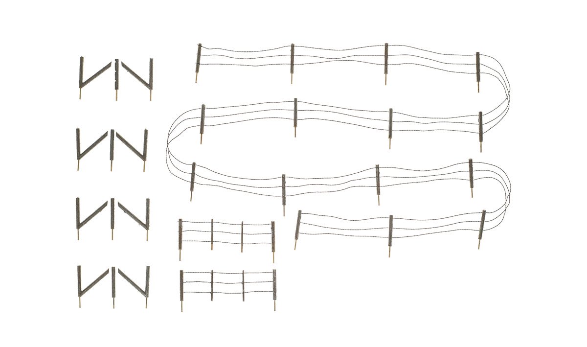 Barbed Wire Fence - N Scale