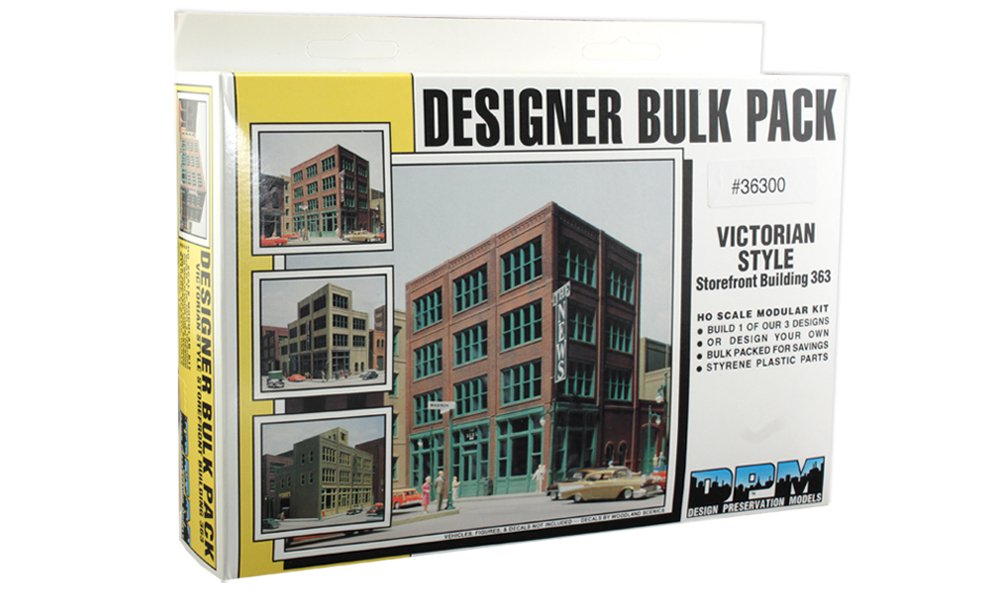 Victorian Style Storefront Building - HO Scale Kit - Click Image to Close