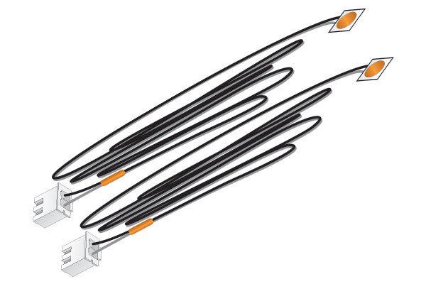 Just Plug LED Stick-On Lights - Warm White - Click Image to Close