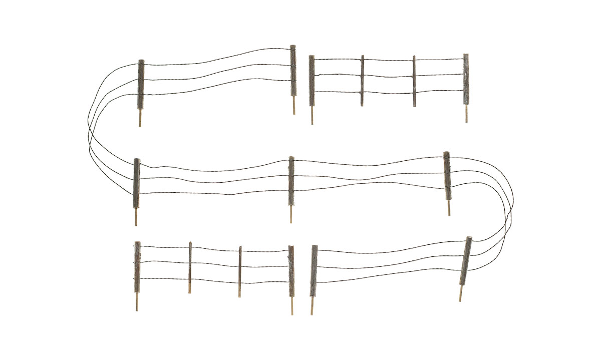 Barbed Wire Fence - O Scale