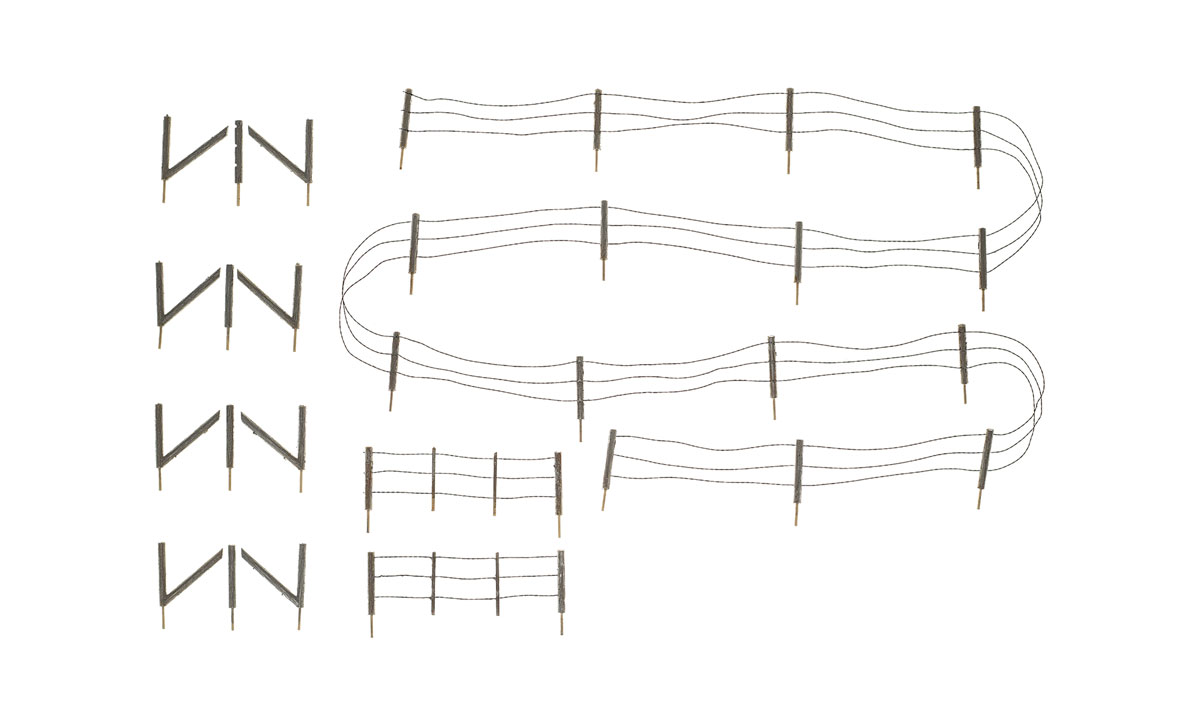 Barbed Wire Fence - O Scale