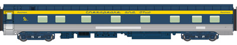 Walthers #920-9525 85' Pullman-Standard 10-6 Sleeper Plan #2602 - Click Image to Close