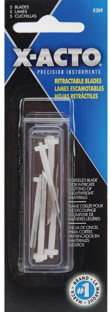 X-Acto Retractable Blade Knife Refill Blades - 5/Pkg