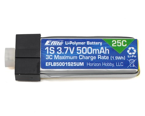 1S 25C High Current LiPo Battery Pack w/UMX Connector