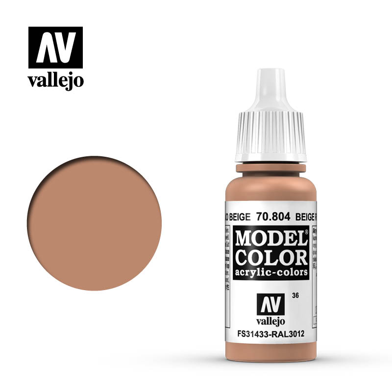 70.804 Beige Red Acrylic Vallejo 17ml 36