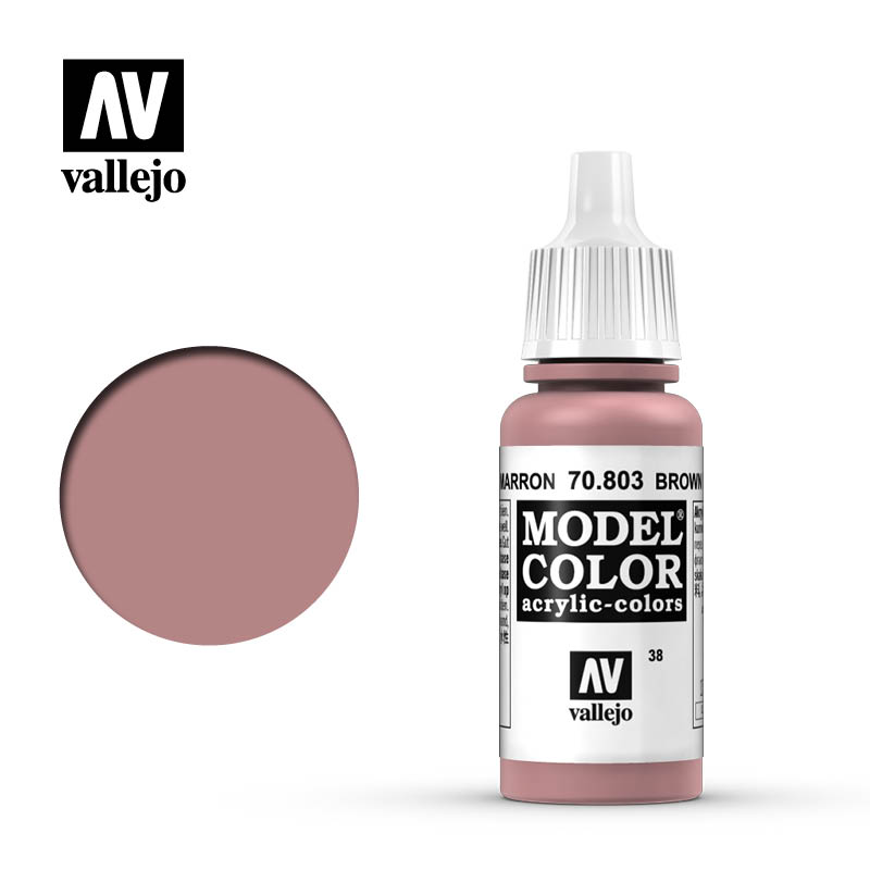 70.803 Brown Rose Acrylic Vallejo 17ml 38 - Click Image to Close