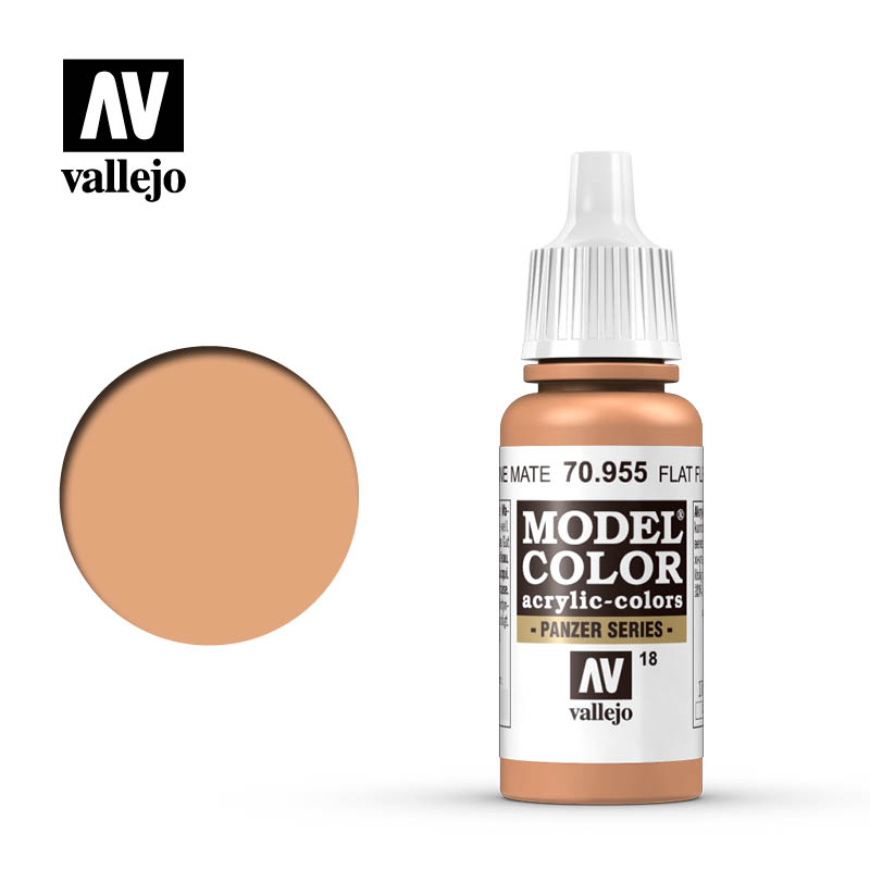 70.955 Flat Flesh Acrylic Vallejo 17ml 18