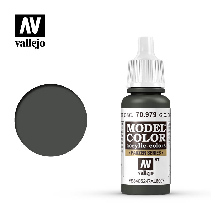 70.979 German Camouflage Dark Green Vallejo 17ml 97 - Click Image to Close