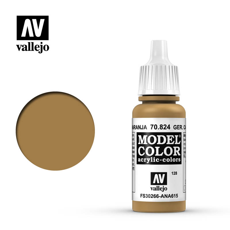 70.824 German Camouflage Orange Ochre Vallejo 17ml 128 - Click Image to Close