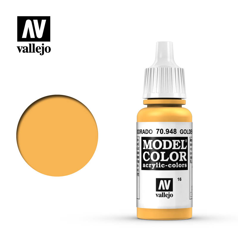70.948 Golden Yellow Acrylic Vallejo 17ml 16 - Click Image to Close