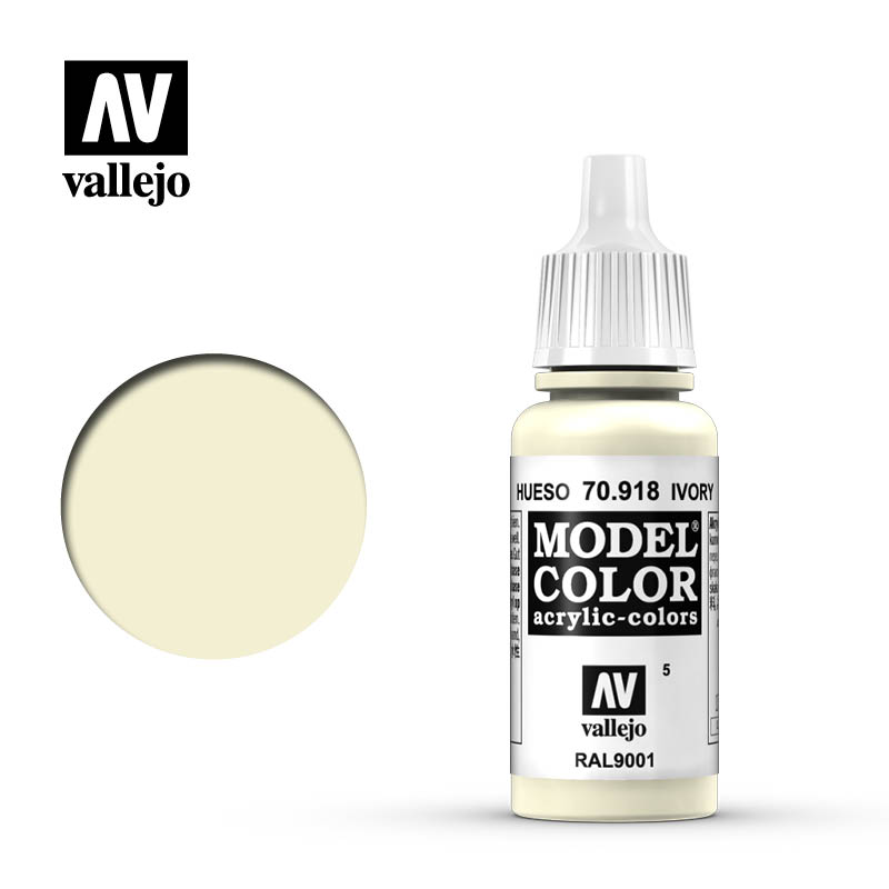 70.918 Ivory Acrylic Vallejo 17ml 5