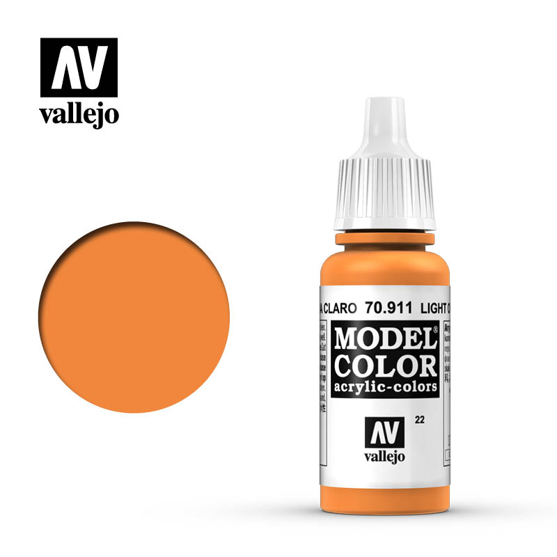 70.911 Light Orange Acrylic Vallejo 17ml 22