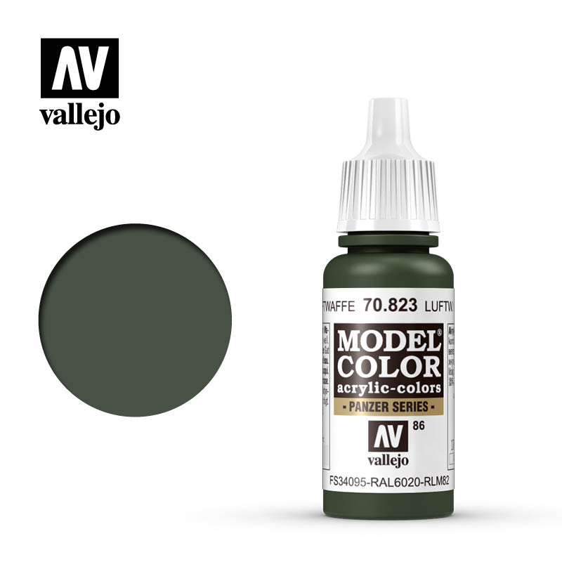 70.823 Luftwaffe Camouflage Green Vallejo 17ml 86 - Click Image to Close
